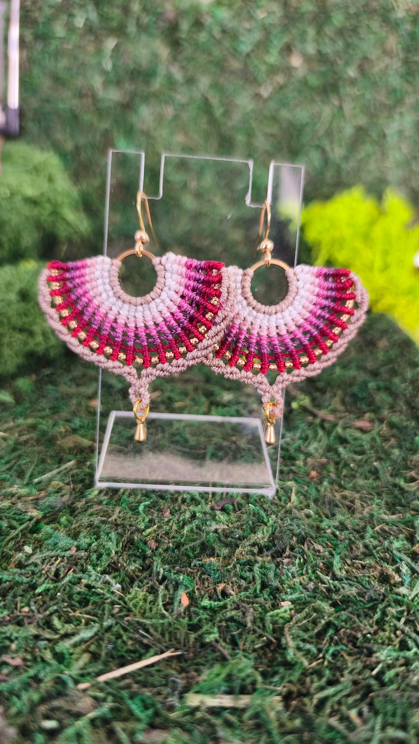 Makramee-Ohrringe „Boho Sunset“